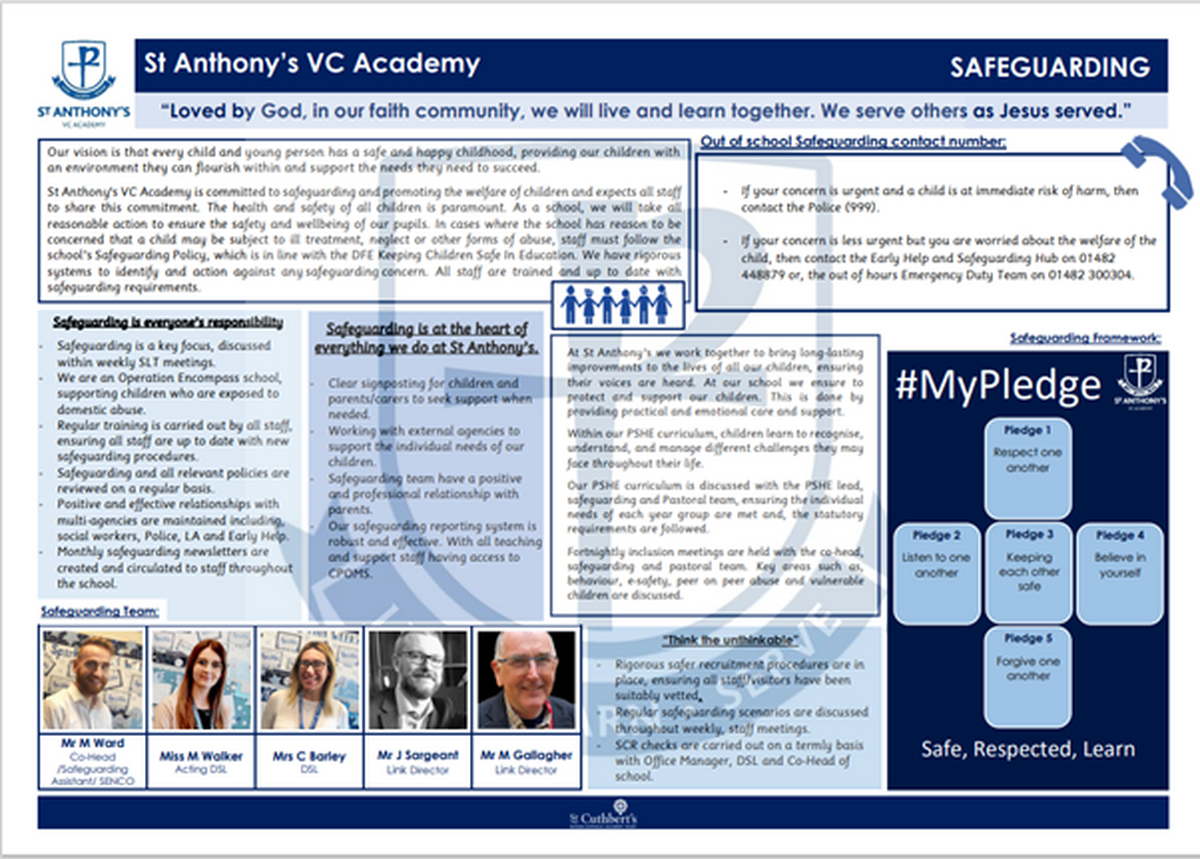 Safeguarding on a page